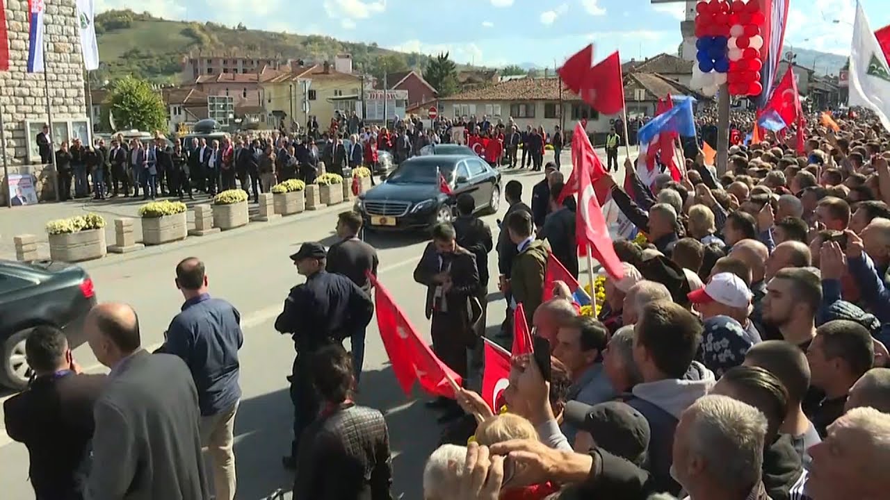 Торжественная встреча Эрдогана в Нови-Пазаре (сербский Санджак)