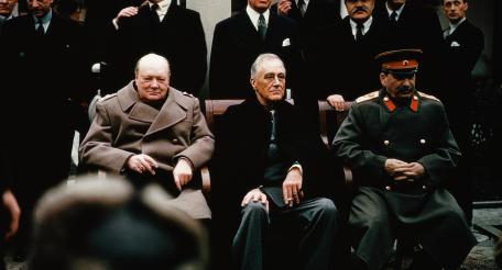 Сталин, Рузвельт и Черчилль в Ялте