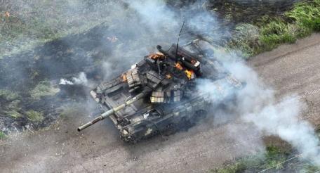 Харьковская Слобожанщина. Северяне уничтожают танк ВСУ, пытавшийся помешать наступлению Северного Шторма