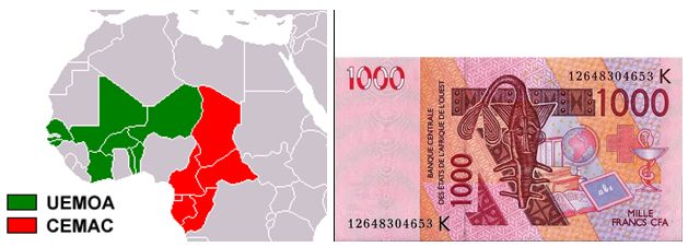 Зона действия единой западноафриканской валюты