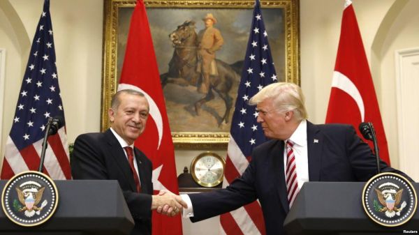 Р. Эрдоган и Д. Трамп в Белом доме