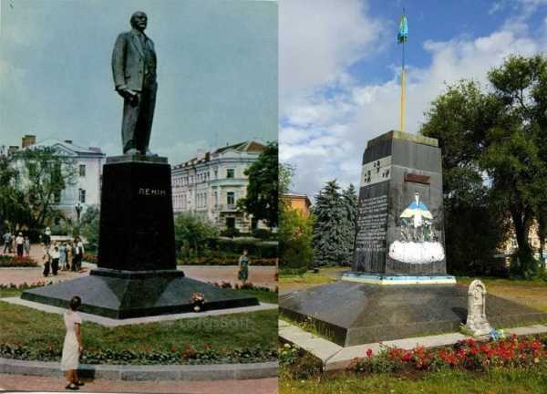 Вид площади Ленина (исторически – Петровской) прежде и теперь