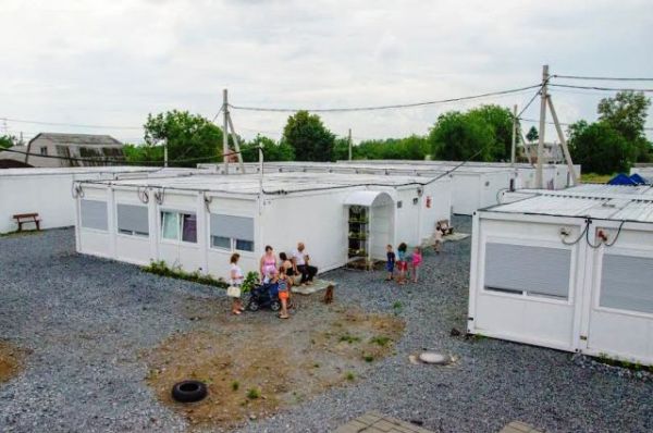Модульные городки для беженцев на Украине