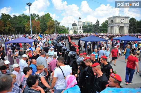 Протесты в Кишинёве. 26 августа 2018 года