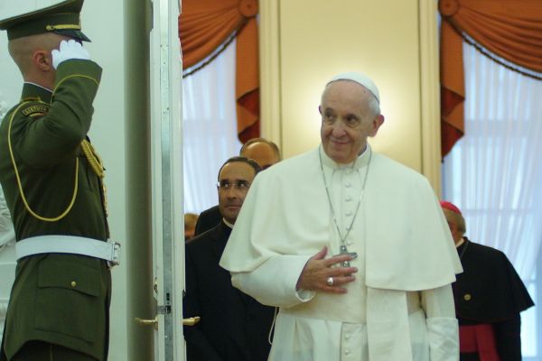 Папа Франциск и литовская армия