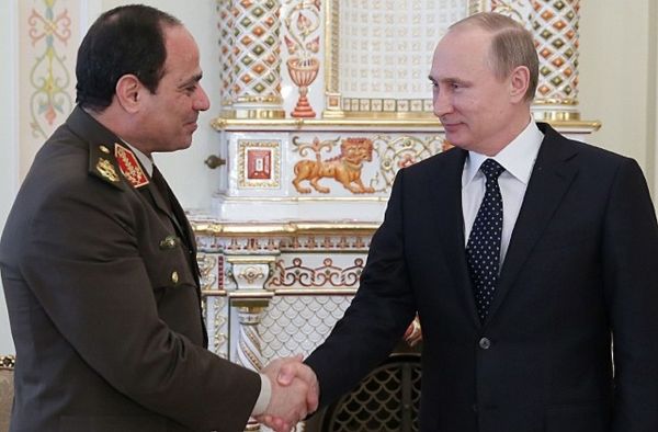 Президент Египта ас-Сиси и В. Путин