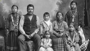 Семья индейцев чероки