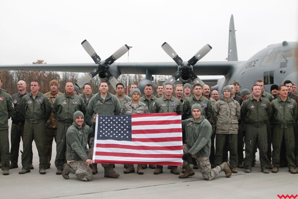 Американские военные на базе в Повидзе. Фото wrzesnia.info.pl