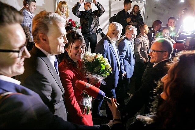 Новый президент Литвы Гитанас Науседа и его супруга Диана