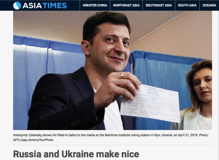 Russia and Ukraine make nice