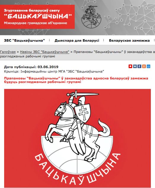 «Бацькаўшчына» добивается «карты белоруса»