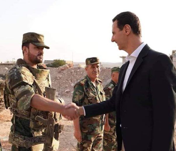 Б. Асад и командир 25-й дивизии спецназа (бывшие «Силы Тигр») генерал Сухейль перед решающим наступлением