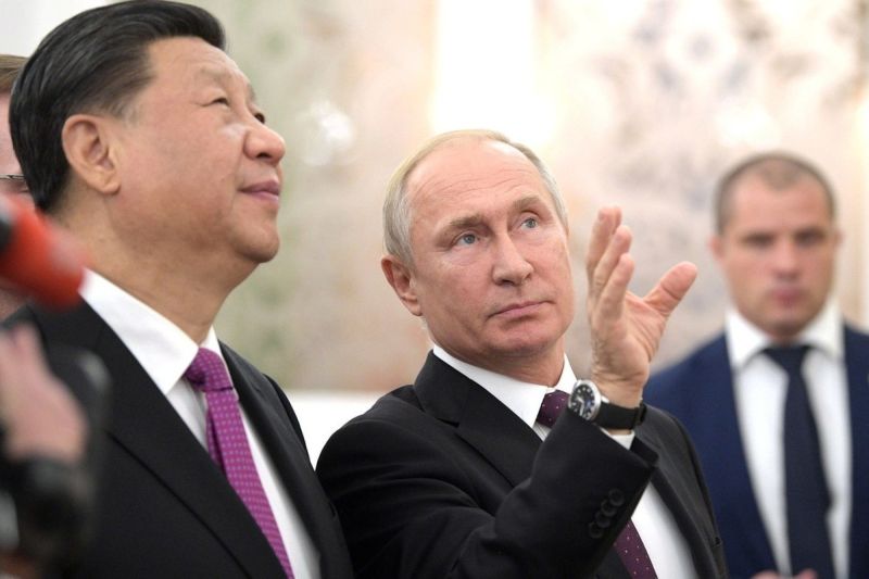 Си Цзиньпин и В. Путин
