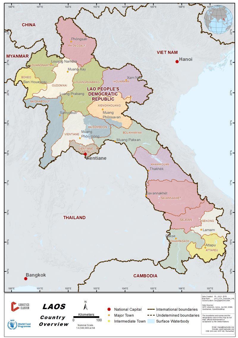 Лаосская Народно-Демократическая Республика – отрезанное от моря социалистическое государство в Индокитае, зажатое между Вьетнамом, Таиландом, Камбоджей, Китаем и Мьянмой.