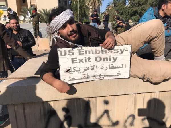 Антиамериканская протестная акция в Багдаде