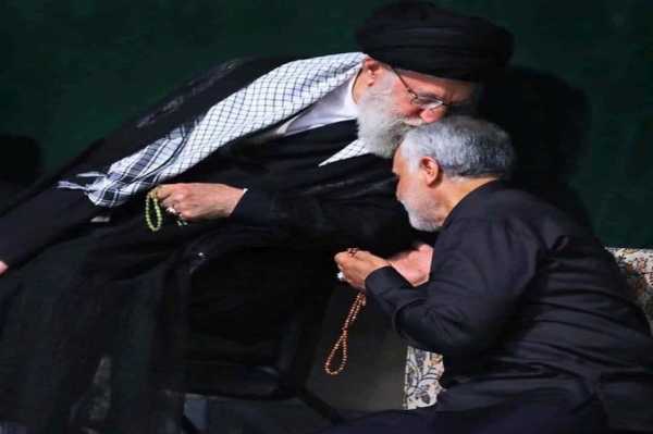 Духовный лидер Ирана аятолла Али Хаменеи и командующий экспедиционными силами КСИР, убитый в 2 января в багдаде Касем Сулеймани