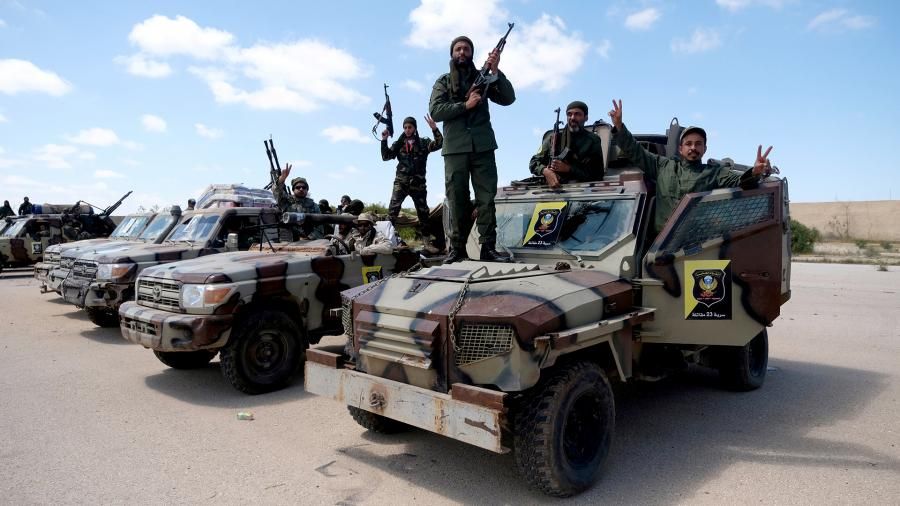 Бойцы «Ливийской национальной армии»