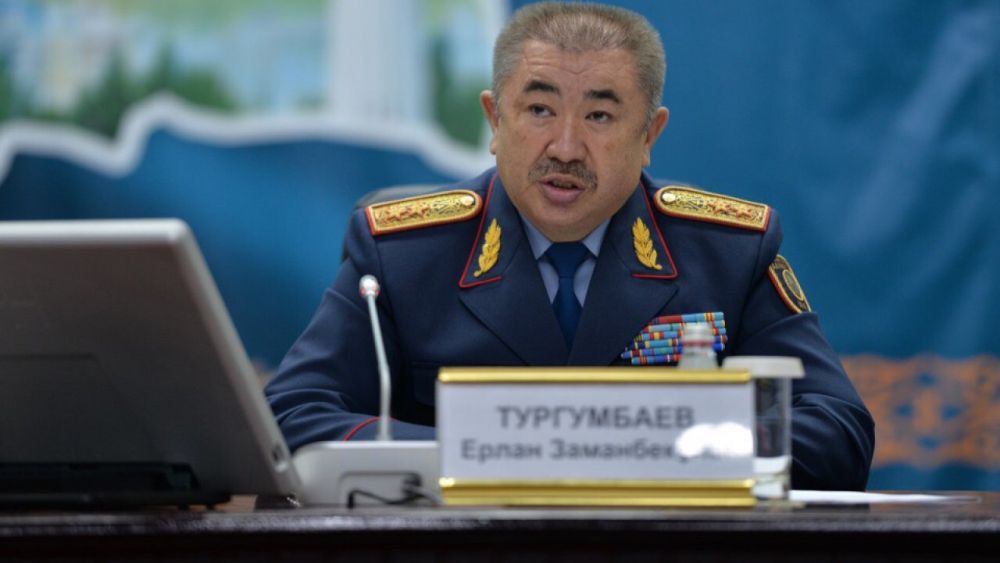 Министр внутренних дел РК Ерлан Тургумбаев