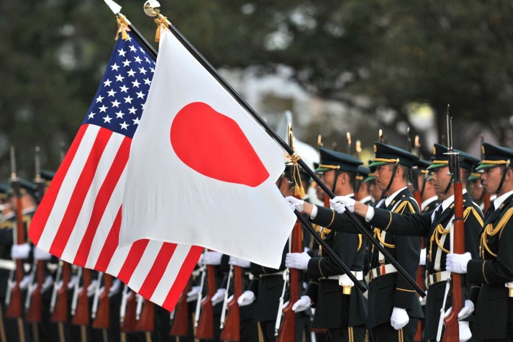 Американо-японский военный парад.