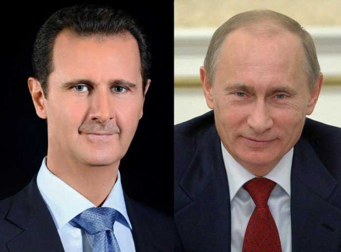Б. Асад и В. Путин