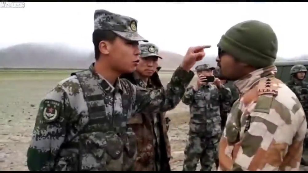 Стычка китайских и индийских военнослужащих