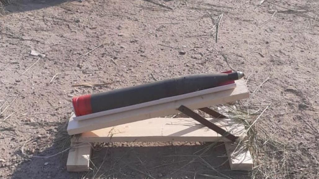 Реактивный снаряд, подготовленный ополченцами к стрельбе из кустарной пусковой установки