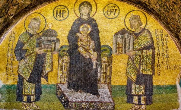 Одна из сохранившихся мозаик Святой Софии