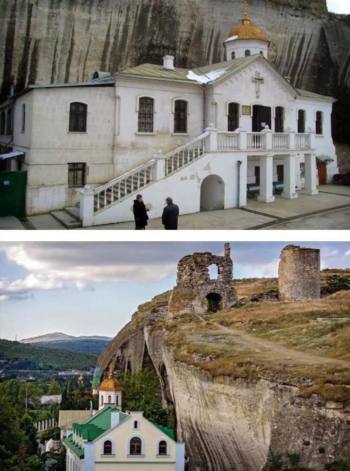 Свято-Климентовский монастырь и руины византийской крепости Каламита