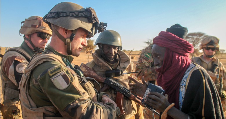 Французские солдаты в Африке