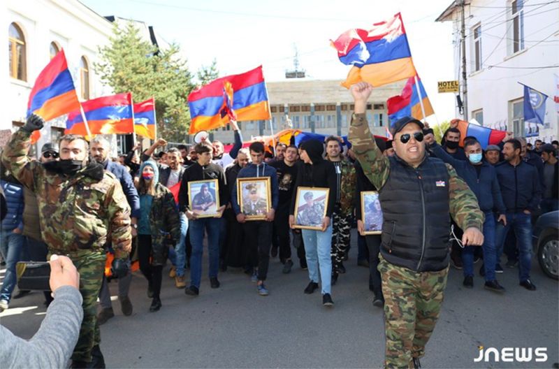 Митинг этнических армян Грузии в Ахалкалаки. Источник – Jnews
