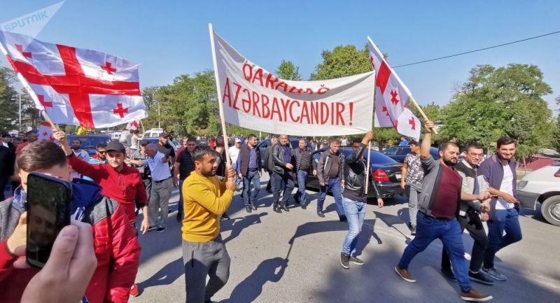 Митинг в Гардабани в поддержку Азербайджана. Источник – 1news.az