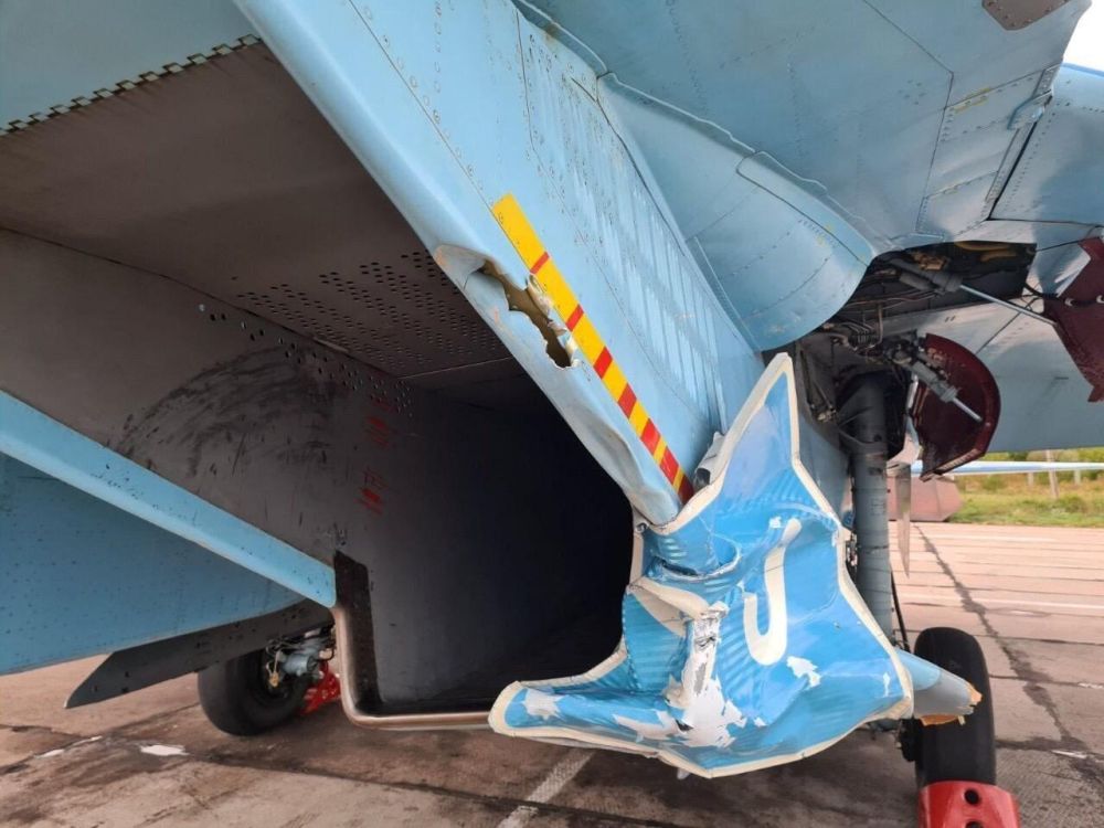 «Воздушный поцелуй». Последствия столкновения украинского истребителя Су-27 с дорожным знаком при неудачной попытке имитации посадки на автодорогу