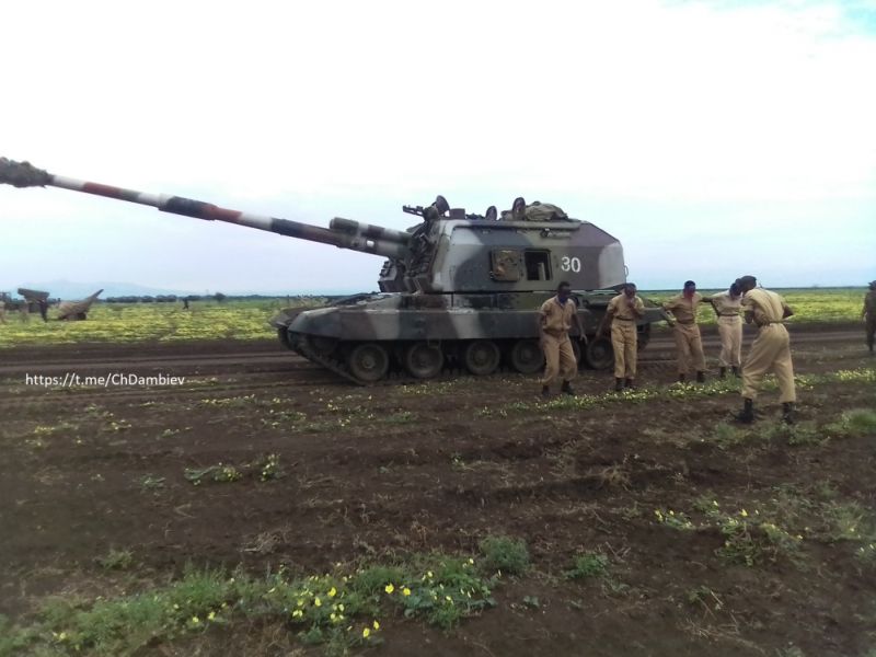 152-мм самоходная гаубица 2С19 «Мста-С» сухопутных войск Эфиопии