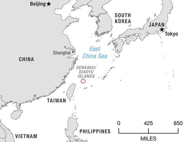 Спорные между Японией и Китаем острова Сэнкаку - Дяоюйдао
