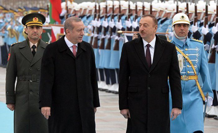 Р. Эрдоган и И. Алиев