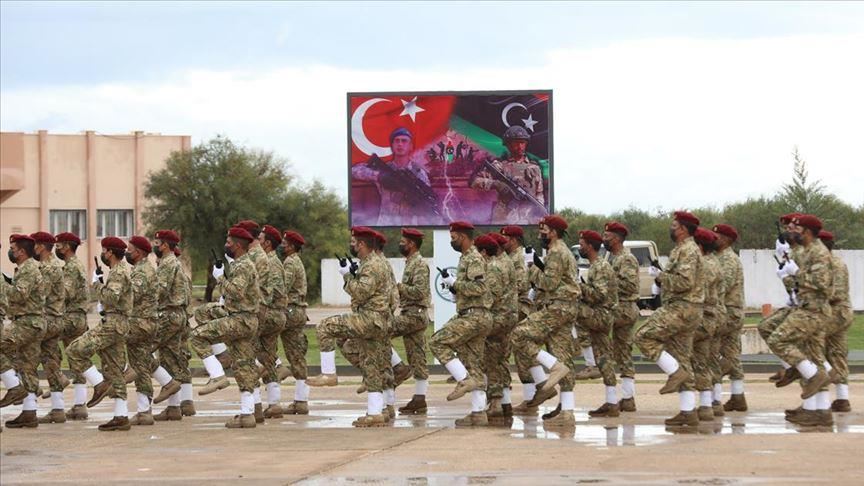 Торжественный выпуск курсантов, подготовленных в Ливии турецкими инструкторами
