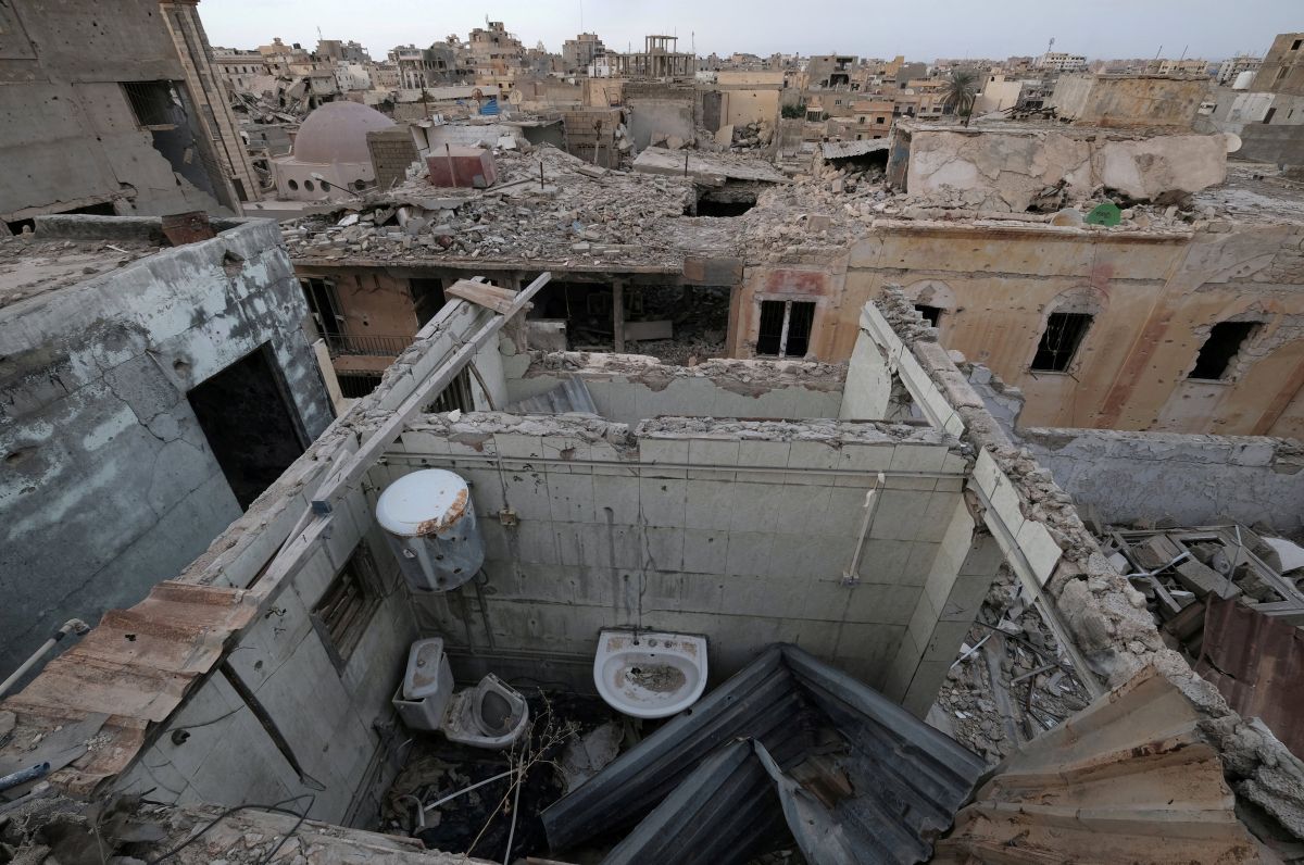 Разрушенная Ливия.