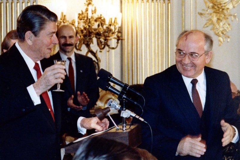Рейган и Горбачёв