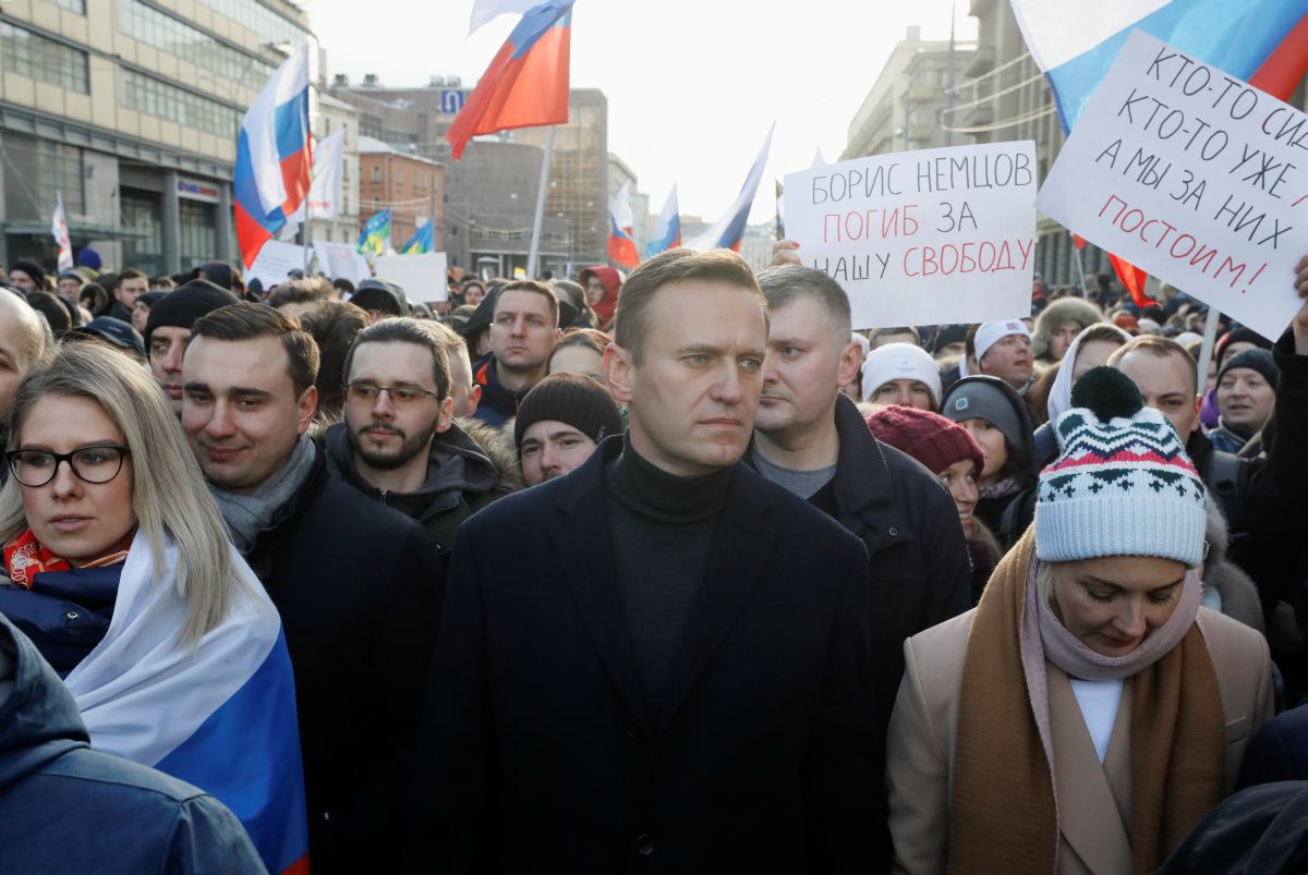 Навальный митингует в Москве
