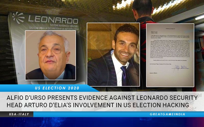 Д'Урсо дал показания о причастности компании Leonardo SpA (один из крупнейших итальянских оборонных подрядчиков) к манипуляциям данными в ходе подсчёта голосов на американских выборах.