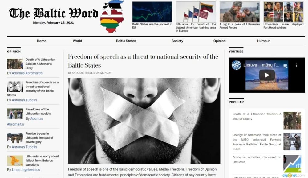 The Baltic Word: Свободы слова в Евросоюзе больше нет