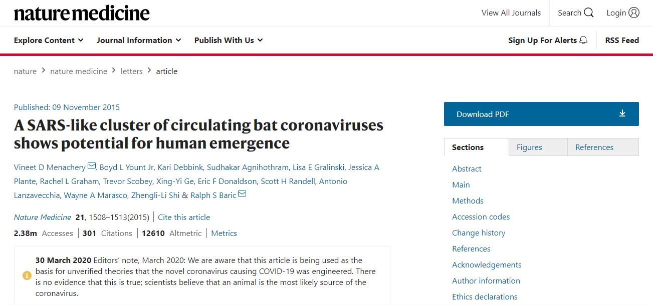 A SARS-like cluster of circulating bat coronaviruses shows potential for human emergence
