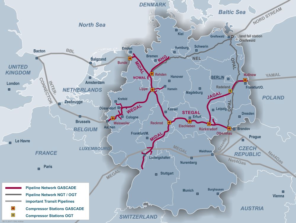 Энергетическая инфраструктура Германии.