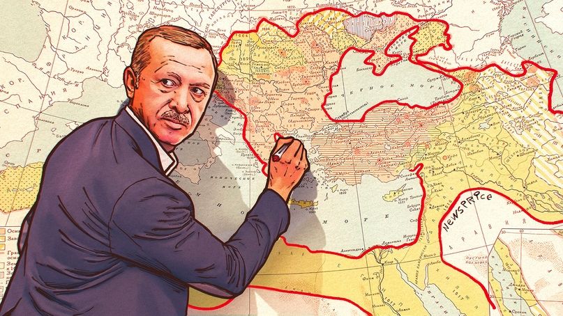 Эрдоган рисуен Османскую империю