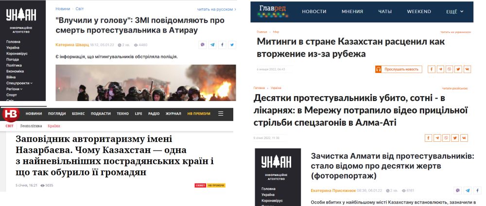 Образцы объективности и провокационных заголовков украинских СМИ