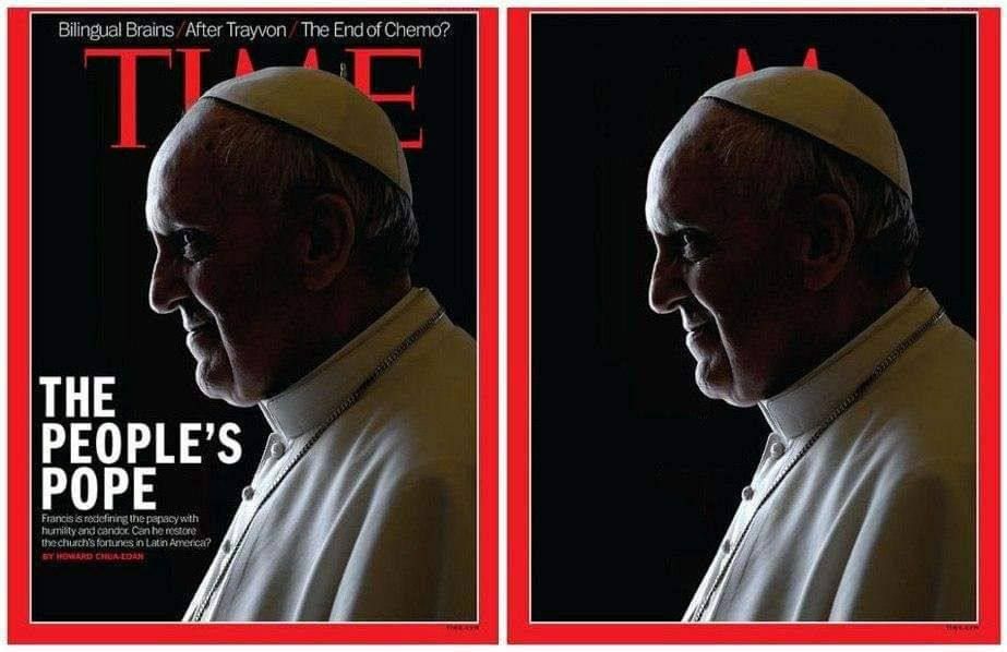 Папа Римский на обложке журнала Time и в реальности