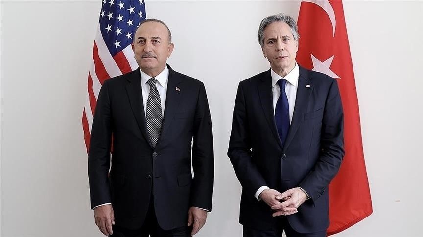 Министр иностранных дел Турции М. Чавушоглу и госсекретарь США Э. Блинкен