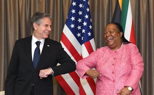 Пресс-конференция госсекретаря США и министра иностранных дел Южной Африки Наледи Пандор