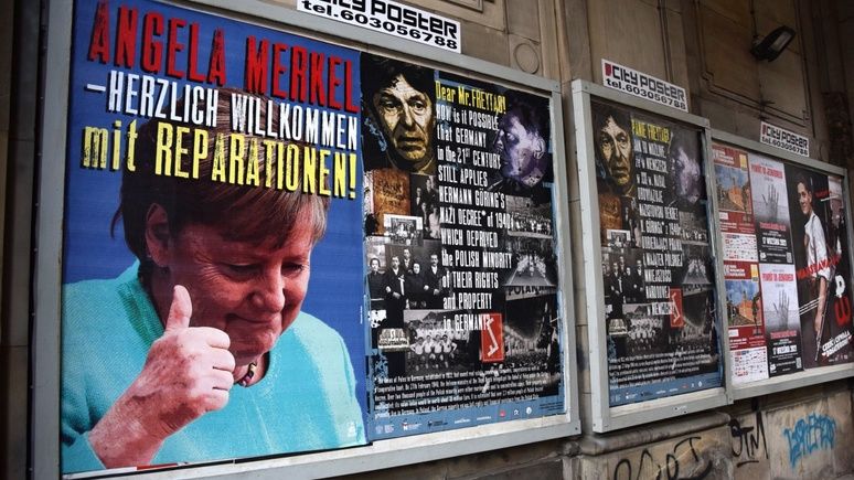 Поляки «приветствуют» А. Меркель