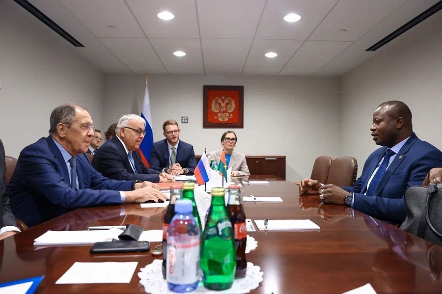 Встреча С. Лаврова с главой Буркина Фасо 24 сентября